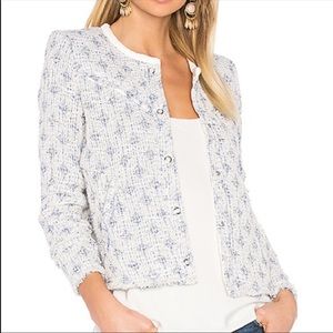 IRO white & blue blazer size 34